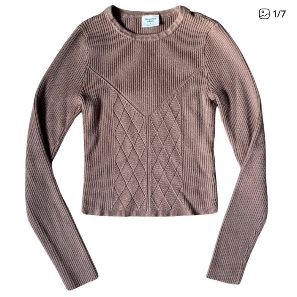 Abercrombie & Fitch Ribbed Long Sleeve Shirt